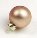 Pack of 20 Matte Cognac Glass Ball Christmas Ornaments 1.25