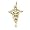 Caduceus Charm - Gold Plate