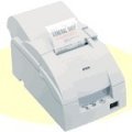 TM-U220B, Impact, two-color printing, 6 lps, Serial interface, Auto-cutter & power supply, White