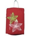 Universal Pouch with Belt Loop & Optional Carabiner(Two Flower On Red) for Siemens cell phone
