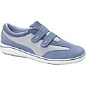 Women's Grasshoppers Stretch Plus Hook & Loop - Sapphire Grey Suede/Mesh