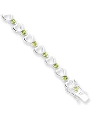 Sterling Silver Peridot Bracelet