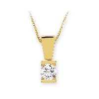 Certified, 1 4 ct. tw. Brilliant Diamond Solitaire Pendant by Fred Meyer Jewelers