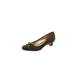 Buy Enzo Angiolini Wendi | Ladies Slip-on Dress Shoes Dark Brown Patent by Enzo Angiolini
