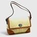 COACH Hampton Signature Lemon Canvas & Leather Flap bag Shoulder Bag