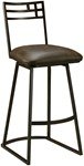 Bellini BI-219 26" Swivel Counter Stool - Roletta Brown with La Crosse