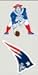 New England Patriots Die Cut Decal Set Of Two 4x4