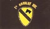 1st Cavalry Flag Polyester 3 ft. x 5 ft. - Black