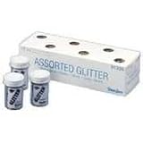Pacon 91356 Spectra glitter 6-color assortment, 3/4 oz. shaker-top jars, 12 per pack
