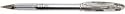 Pentel. ROLLER ENCRE GEL METAL SLICCI ARGENT. Stylo-bille encre gel, corps fin et court (13,5 cm). image non contractuelle