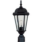 Maxim Lighting - 1001BK - Westlake Cast 1-Light Outdoor Pole/Post Lantern - Black Finish
