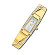 BULOVA Watches:ZALES Ladies' Bulova Gold-Tone Bangle Watch with Swarovski® Crystal Accents (Model: 98V28) bulova