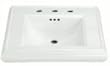 Kohler K-22398-8 Memoirs Pedestal Lav Basin, White