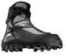 The Salomon X-ADV 6 boots are warm (Thinsulate lined) and supportive with a water resistant outer. Good ski control from the articulated plastic cuff which has a power strap at the top. An effective built in overboot come gaiter keeps snow out well. The quicklace system is excellent as it allows you to easily adjust the tension over the forefoot, more simply than with normal laces. �The big chunky rubber sole gives superb grip. Don't forget that they're only compatible with the Salomon BC bindings.