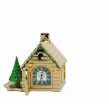 Gingerbread House,Solid Brass, Walnut Fi