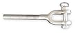 Industrial Grade 2UMF4 Turnbuckle, Jaw End, Left, 2000Lb, 6In, SS