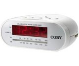 Coby Digital AM/FM Alarm Clock Radio CR-A48WHT