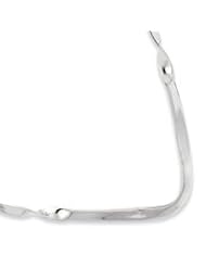 Sterling Silver Twisted Polished Neck Collar