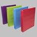 WLJ91128 - Vinyl Binder, 1 Round, 3-Ring, Letter, Assorted