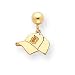 14K Detroit Tigers Baseball Cap Post Dangle Earrings
