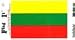 Vinyl Decal- Lithuania Flag