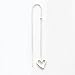 Sterling Silver Cut Out Heart Threader Earrings - Pair