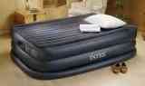 2009 INTEX 66717E (66717) COMFORT-REST RISING COMFORT RAISED QUEEN AIR MATTRESS AIRBED BED W/ BUILT-IN AC AIR-PUMP