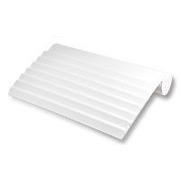 White Bracelet Jewelry Display Ramp for 7 Bracelets