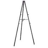 Bronze Finish Steel Easel, 72 High, Folds to 4w x 1d x 72h (QRT21E)