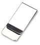 Silver Chromed Layer Plated Polished Finish Money Clip