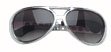 Silver Rock N Roll Costume Sunglasses(Sz:Standard)