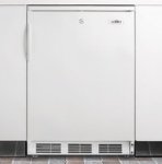 Summit Refrigeration FF6LBI - Undercounter Refrigerator, Built-In, European Interior, White