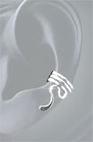Earcuff 9SQLSS Sterling Silver for Left Ear