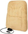 RoadPro 12-Volt Heated & Massaging Back Cushion - Suede/Tan