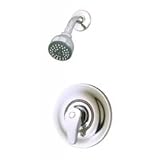 Symmons Allura Pressure balancing mixing valve with lever handle and single mode shower head 76-1-PCB