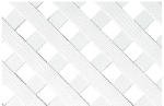 Genova Products 4X8 Wht Privacy Lattice Lw200 Fence Deck & Railing Vinyl