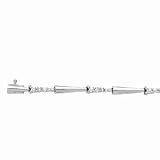 14k White Gold & Diamond Journey Bracelet - 7 (1.00ctw)