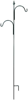 American Gardenworks TOFSTHN-DISC 90 in. Offset Shepherd Spiral Hammered Nickel Hook