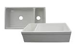 Kitchen Apron Sink by Whitehaus - WHQDB542 in Sapphire Blue