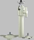 PanaVise Dual Option Mount, w/ #860-W & #863-W bases, 3 rise, knob & screw adjust, white