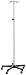 Iv Pole, Stainless Steel 4Hk5Large Alum