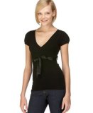 Sele Plus Sizes Cap-Sleeve Tie Sweater