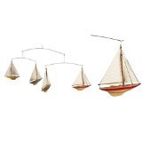 Authentic models a-cup yacht boat mobile
