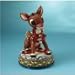 Jim Shore / Rudolph the Red-Nosed Reindeer: Musical Rudolph with Reins Figure