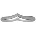 Contours Band Ring In 18 Carat White Gold