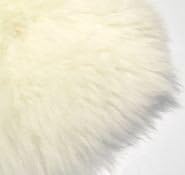 Sheepskin Rug Six Pelts Natural White Fur 6x5