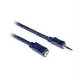C2G / Cables to Go 40611 Velocity M/F Stereo Audio Extension Cable (50 Feet, Blue)
