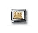 Sculpture `Sagrada Famiglia` Spain No Color Classic Gold, Italian Charm by Nomination Charms