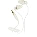 Noise Isolating Earphones - White, retail clamshell-package