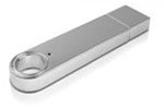 Premium Stainless Steel METAL CHROME USB 2.0 High Speed GLOSS Metal FLASH MEMORY DRIVE DISK STICK PEN Choice of 4 8 16 GIG GB Metallic Silver Model 01-012 (16GB)